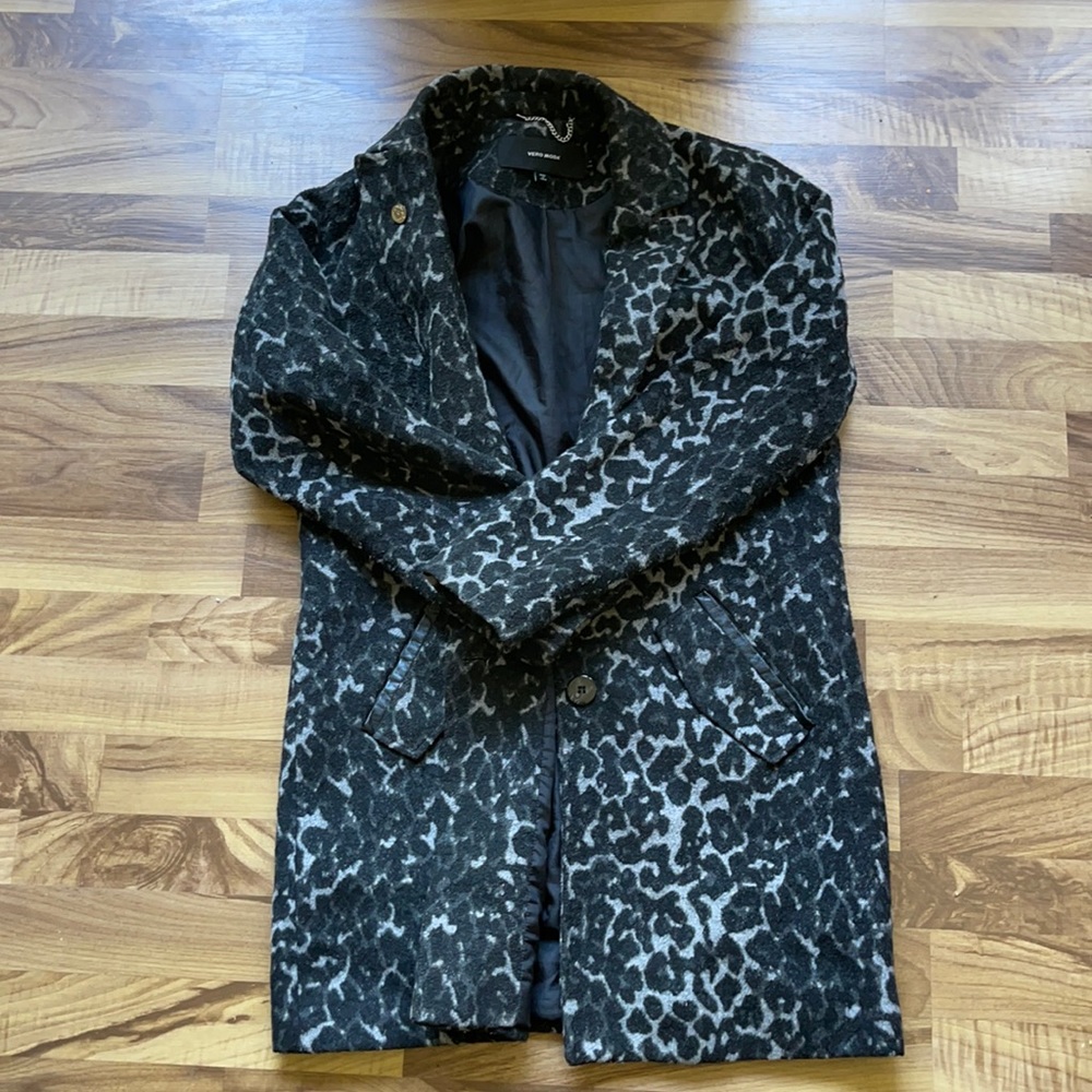Leopard print coat
